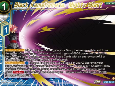 Black Kamehameha, Mighty Blast (EX23-12) [Premium Anniversary Box 2023] Hot on Sale