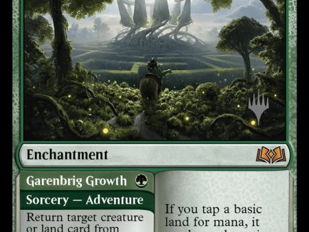 Virtue of Strength    Garenbrig Growth (Promo Pack) [Wilds of Eldraine Promos] Sale