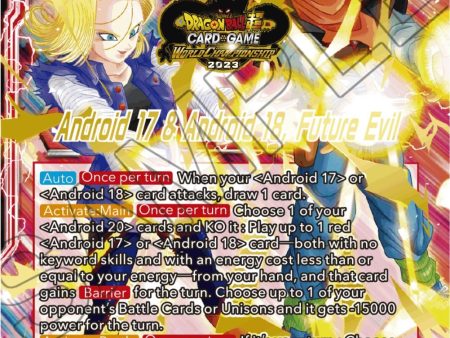 Android 17 & Android 18    Android 17 & Android 18, Future Evil (2023 Worlds ZENKAI 06 Leader Set) (BT23-002) [Tournament Promotion Cards] For Discount