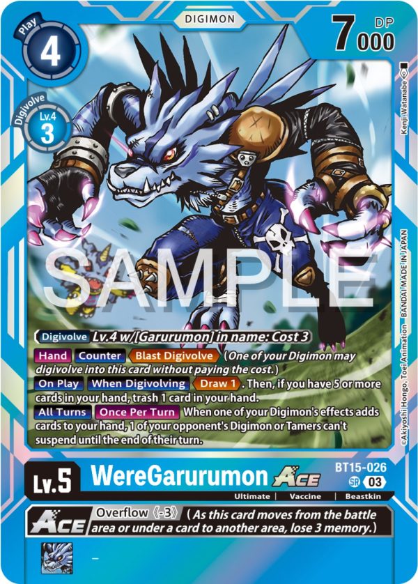 WereGarurumon Ace [BT15-026] [Exceed Apocalypse] on Sale