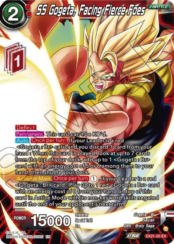 SS Gogeta, Facing Fierce Foes (EX21-20) [5th Anniversary Set] Hot on Sale