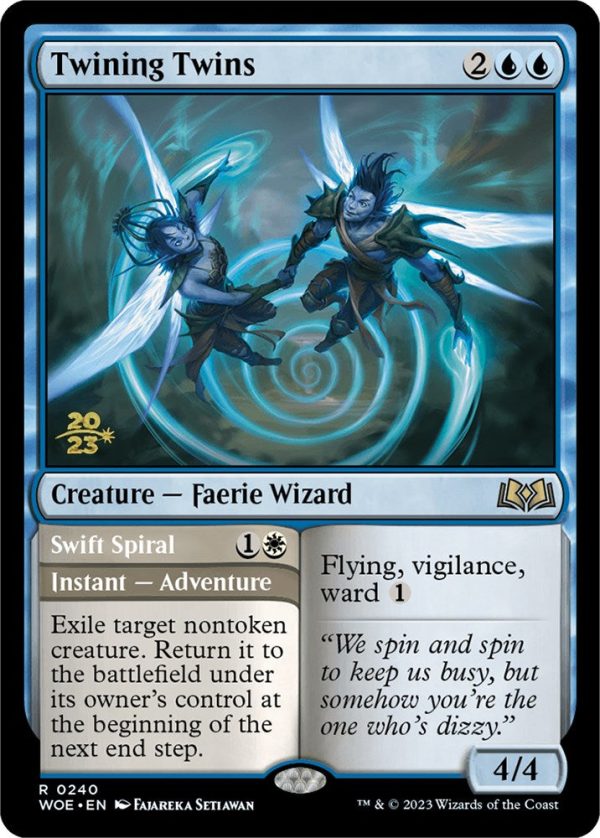 Twining Twins    Swift Spiral (Promo Pack) [Wilds of Eldraine Promos] Discount