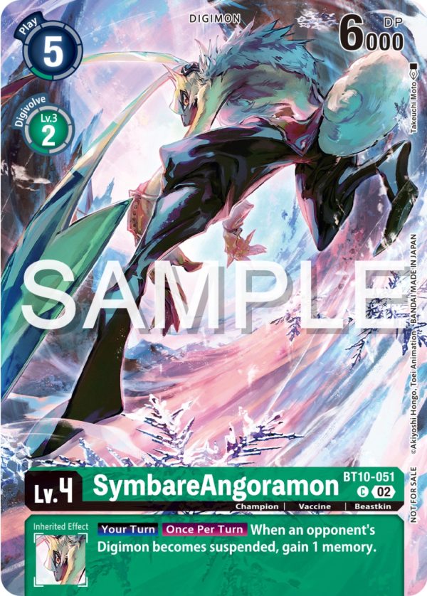 SymbareAngoramon [BT10-051] (Digimon Illustration Competition Pack 2023) [Xros Encounter Promos] Hot on Sale