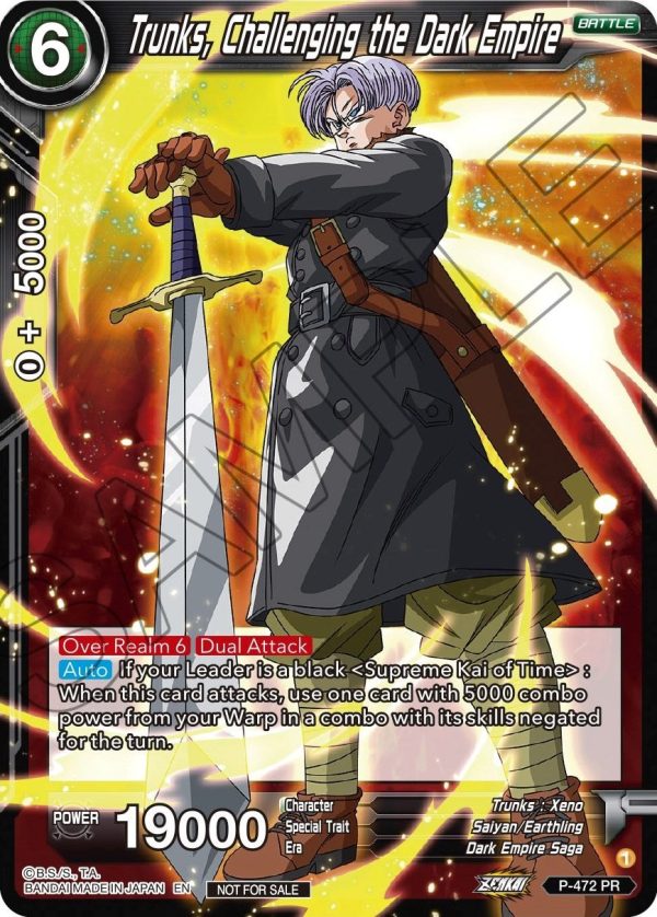 Trunks, Challenging the Dark Empire (Z03 Dash Pack) (P-472) [Promotion Cards] Supply