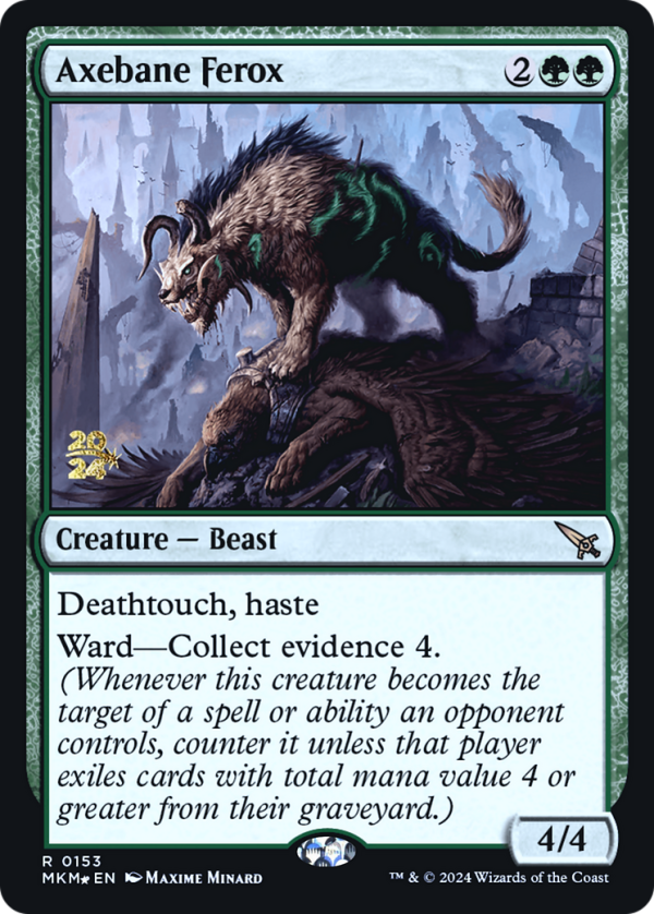 Axebane Ferox [Murders at Karlov Manor Prerelease Promos] Cheap