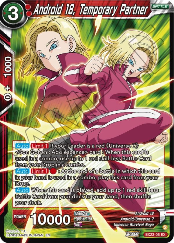 Android 18, Temporary Partner (EX23-06) [Premium Anniversary Box 2023] Online Hot Sale