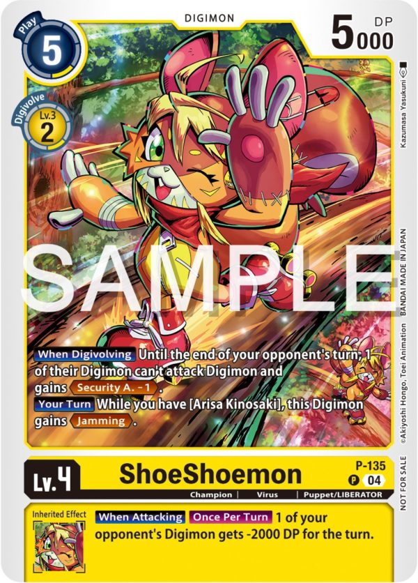 ShoeShoemon [P-135] (Digimon Liberator Promotion Pack) [Promotional Cards] Online Hot Sale