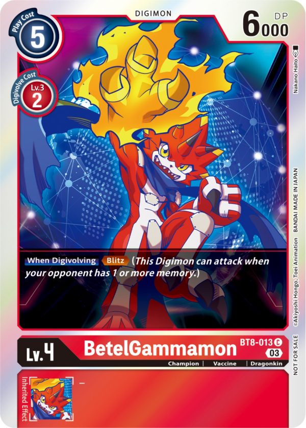 BetelGammamon [BT8-013] (Official Tournament Pack Vol.11) [New Awakening] Cheap