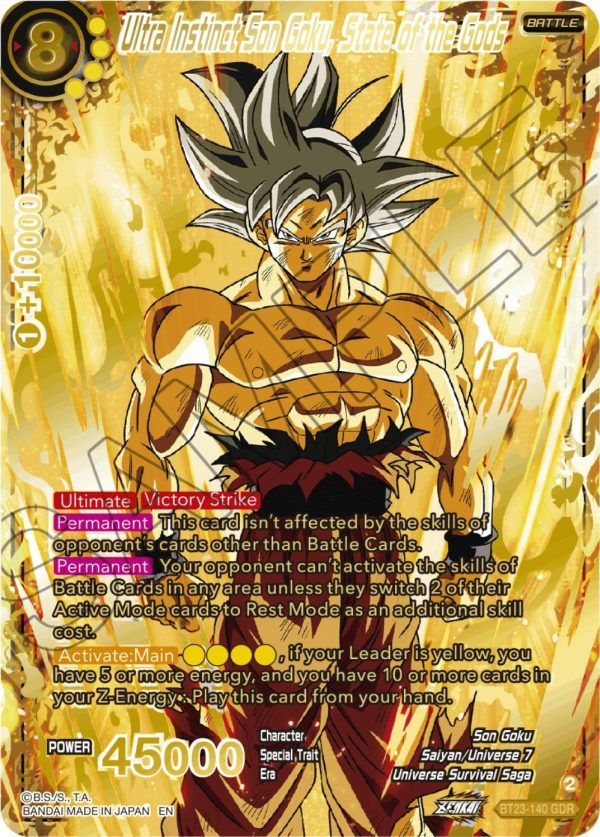 Ultra Instinct Son Goku, State of the Gods (GDR) (BT23-140) [Perfect Combination] Supply