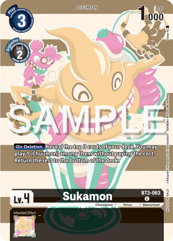 Sukamon [BT3-063] (Digimon Illustration Competition Pack 2023) [Release Special Booster Promos] Online