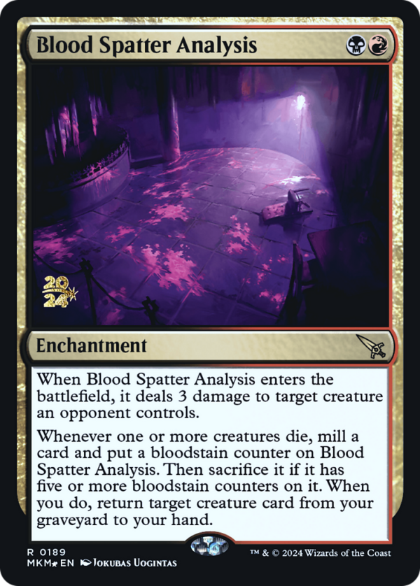 Blood Spatter Analysis [Murders at Karlov Manor Prerelease Promos] on Sale