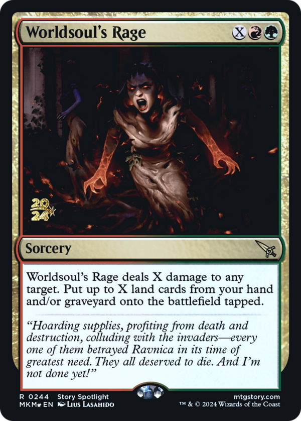 Worldsoul s Rage [Murders at Karlov Manor Prerelease Promos] Hot on Sale