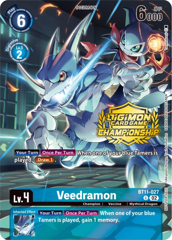 Veedramon [BT11-027] (Championship 2023 Tamers Pack) [Dimensional Phase Promos] Online