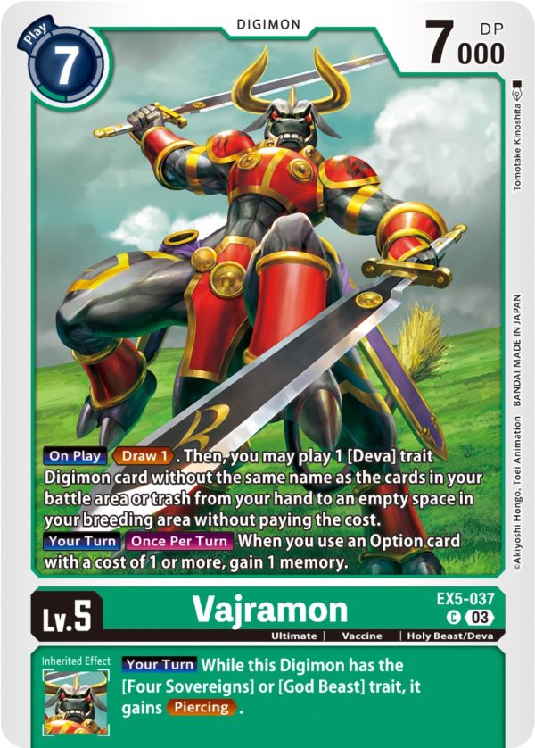 Vajramon [EX5-037] [Animal Colosseum] on Sale