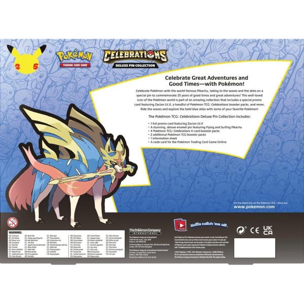 Celebrations: 25th Anniversary - Deluxe Pin Collection (Zacian LV. X) Online Hot Sale