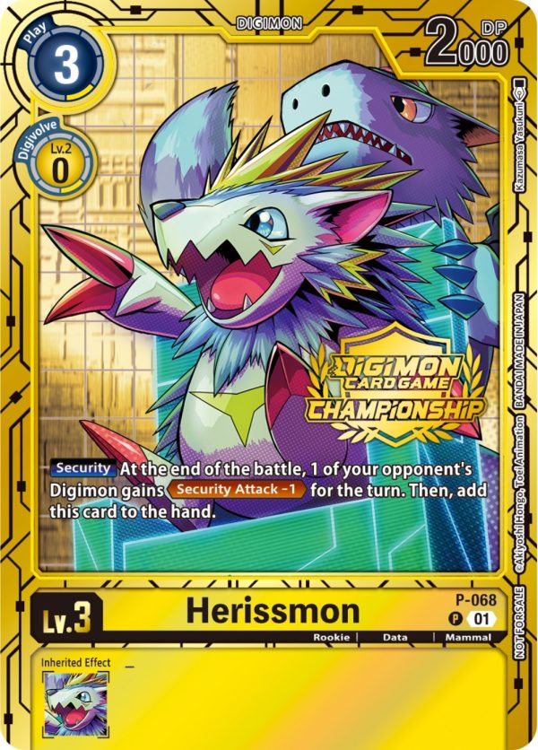 Herissmon [P-068] (Championship 2023 Gold Card Set) [Promotional Cards] For Discount