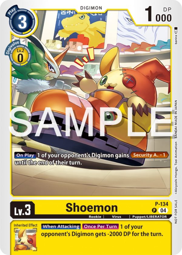 Shoemon [P-134] (Digimon Liberator Promotion Pack) [Promotional Cards] Discount