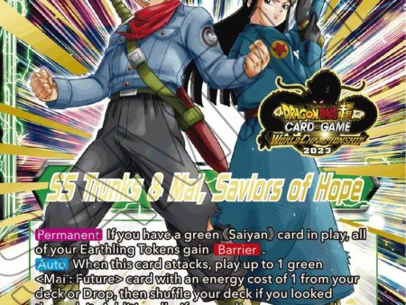 Trunks & Mai    SS Trunks & Mai, Saviors of Hope (2023 Worlds ZENKAI 06 Leader Set) (BT23-071) [Tournament Promotion Cards] Hot on Sale