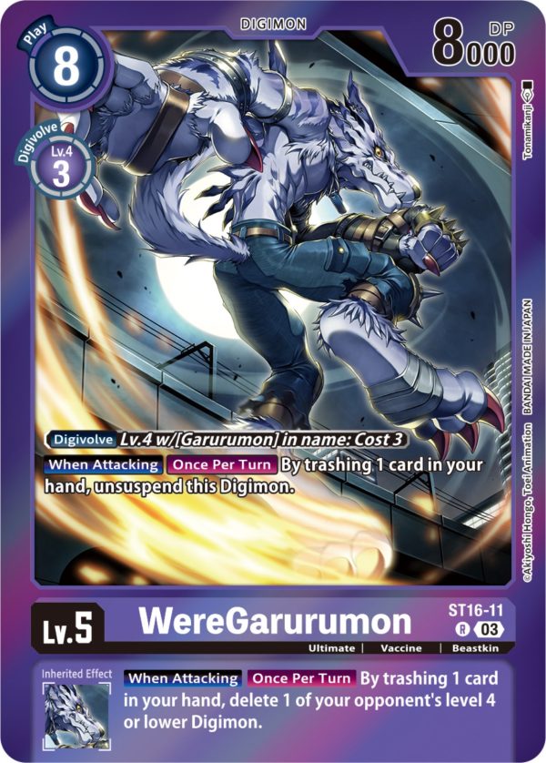 WereGarurumon [ST16-11] (Gift Box 2023) [Starter Deck: Wolf of Friendship] on Sale