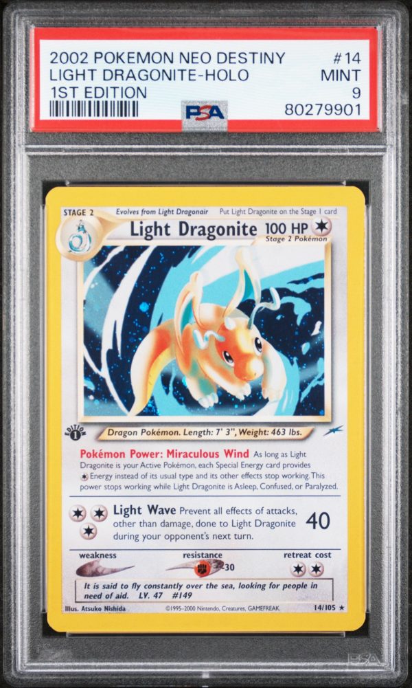 Light Dragonite 14 105 1st Edition Neo Destiny PSA 9 80279901 Fashion