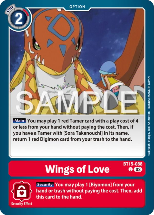 Wings of love [BT15-088] [Exceed Apocalypse] Online Sale