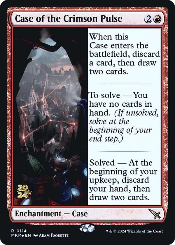 Case of the Crimson Pulse [Murders at Karlov Manor Prerelease Promos] For Cheap