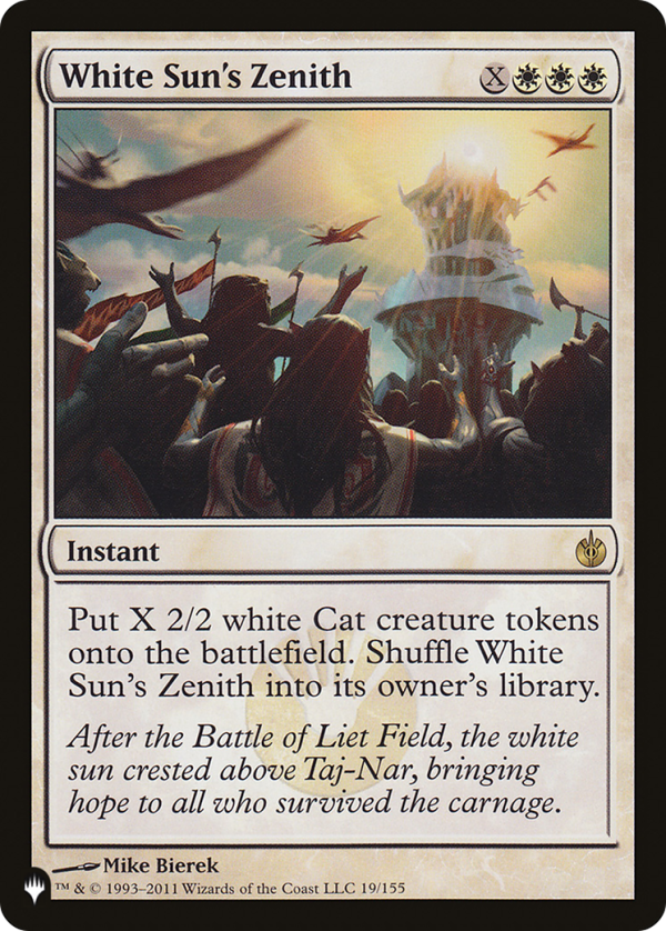 White Sun s Zenith [The List] on Sale