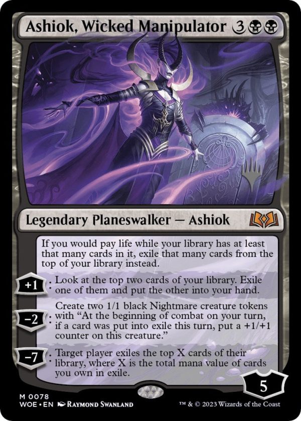 Ashiok, Wicked Manipulator (Promo Pack) [Wilds of Eldraine Promos] For Sale