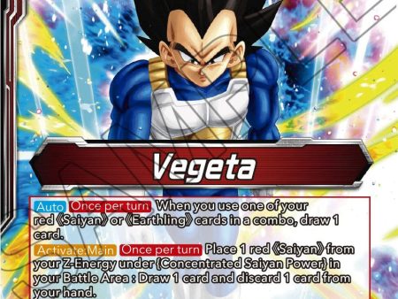 Vegeta    Vegeta, Awakened Feelings (BT24-001) [Beyond Generations] Online Sale