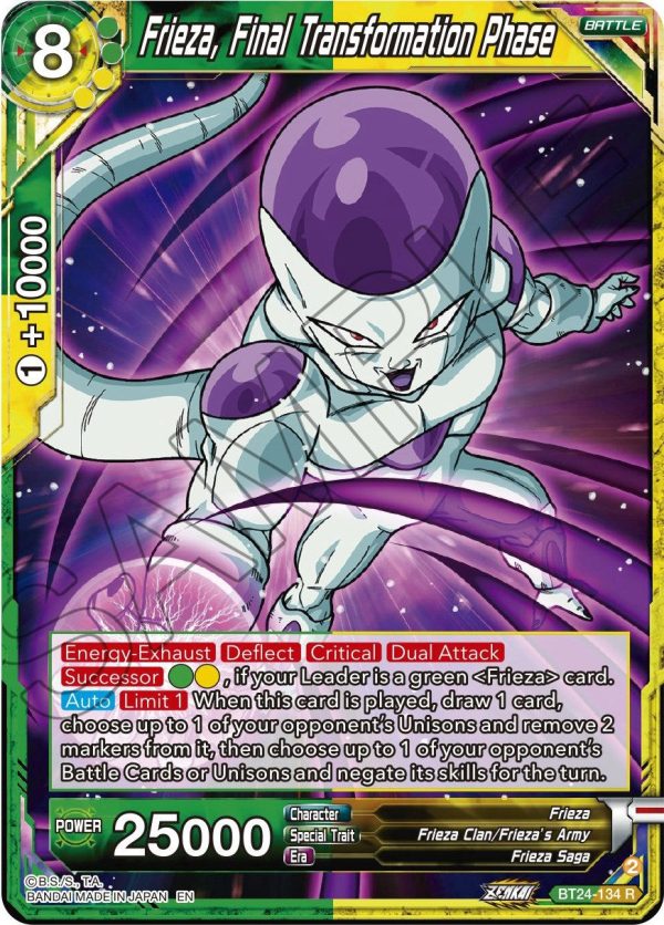 Frieza, Final Transformation Phase (BT24-134) [Beyond Generations] For Discount