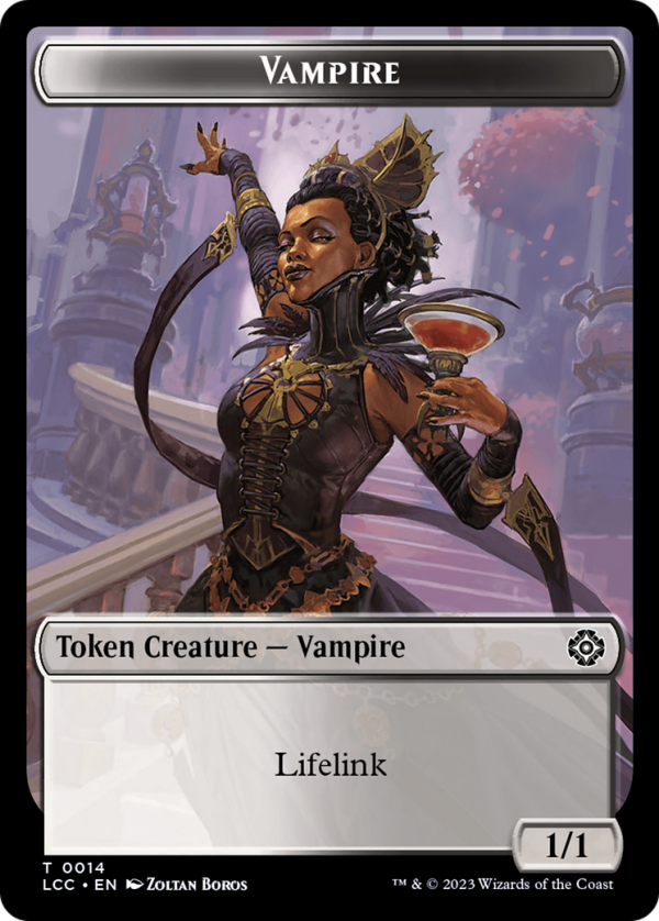 Vampire (0014)    Vampire Demon Double-Sided Token [The Lost Caverns of Ixalan Commander Tokens] For Cheap