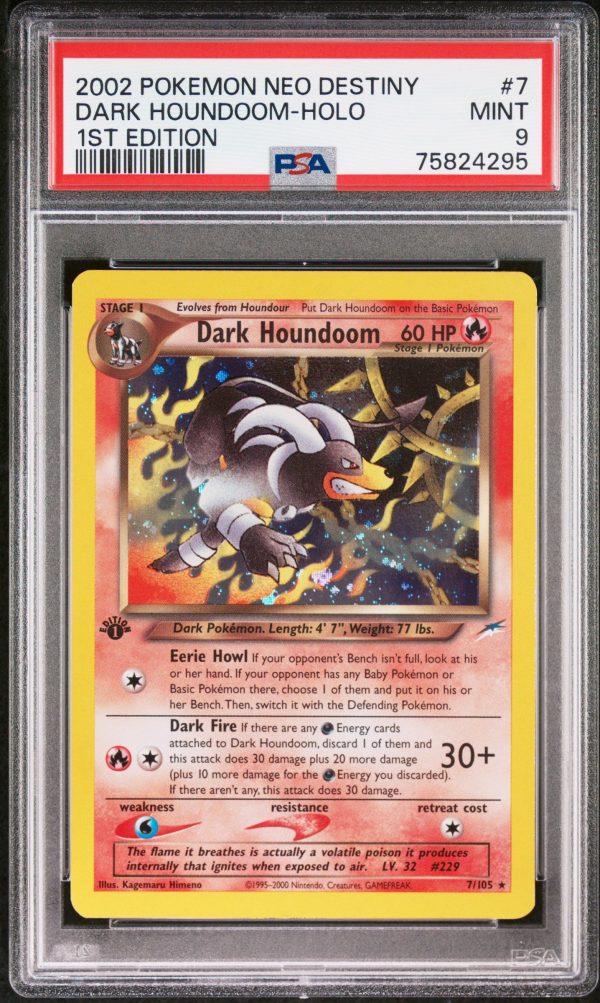 Dark Houndoom 7 105 1st Edition Neo Destiny PSA 9 75824295 Online now