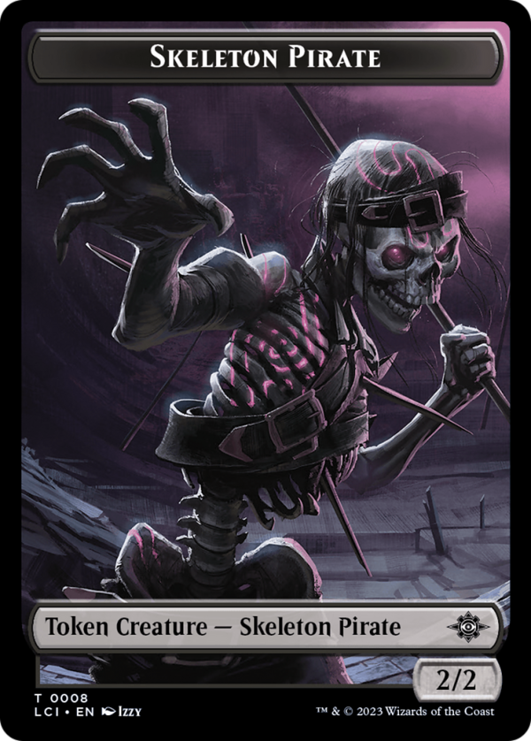 Vampire    Skeleton Pirate Double-Sided Token [The Lost Caverns of Ixalan Tokens] Online Sale