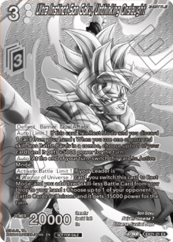 Ultra Instinct Son Goku, Unthinking Onslaught (2023 Offline Regionals Silver Print) (EX21-21) [Promotion Cards] Supply