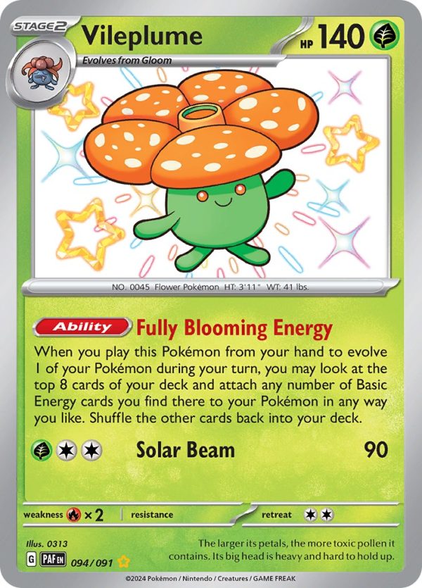 Vileplume (094 091) [Scarlet & Violet: Paldean Fates] For Cheap