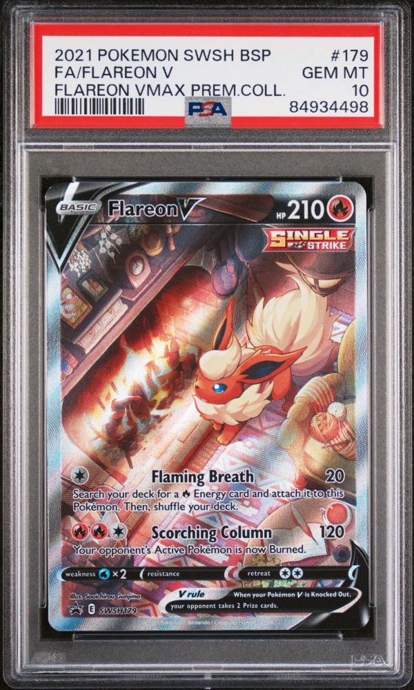 Flareon V SWSH179 Premium Collection Promo PSA 10 84934498 Hot on Sale