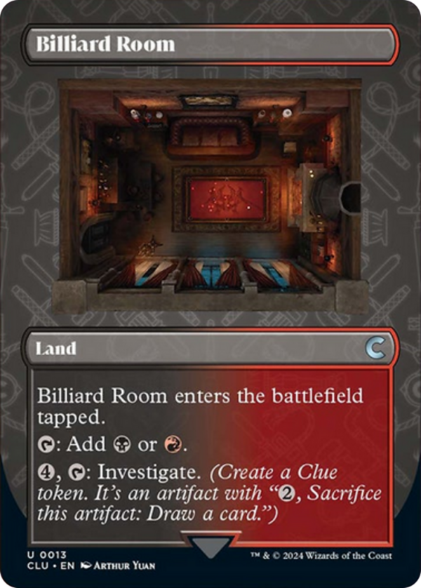 Billiard Room (Borderless) [Ravnica: Clue Edition] For Sale