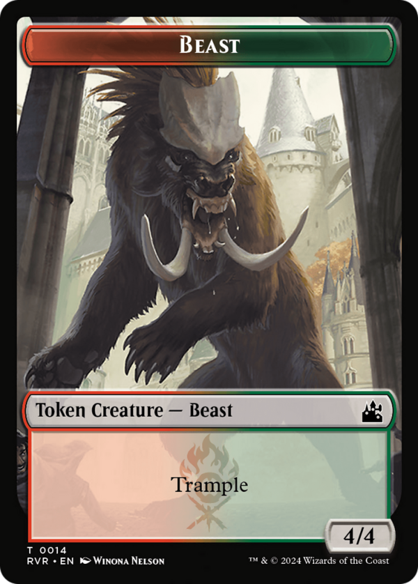 Beast Token [Ravnica Remastered Tokens] Supply