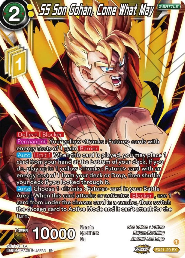 SS Son Gohan, Come What May (EX21-29) [5th Anniversary Set] Cheap