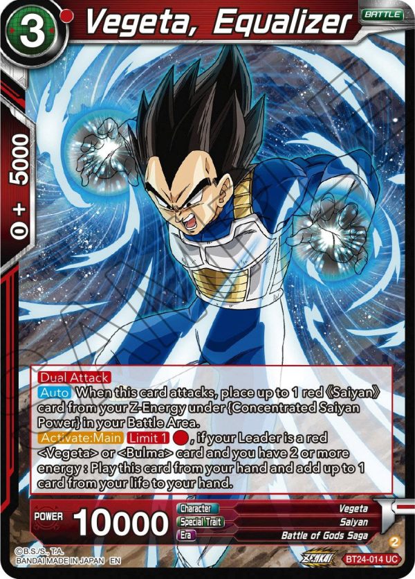 Vegeta, Equalizer (BT24-014) [Beyond Generations] Online now