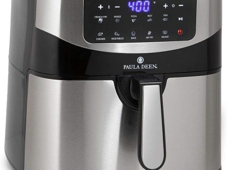 Paula Deen PDKDF579SS Stainless Steel 10 QT 1700 Watts Digital LED Display Air Fryer Silver - Certified Refurbished Hot on Sale