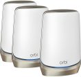 Netgear RBKE963 Orbi 960 Series AXE11000 Quad-Band Mesh Wi-Fi 6E System 3-pack White - Certified Refurbished Online