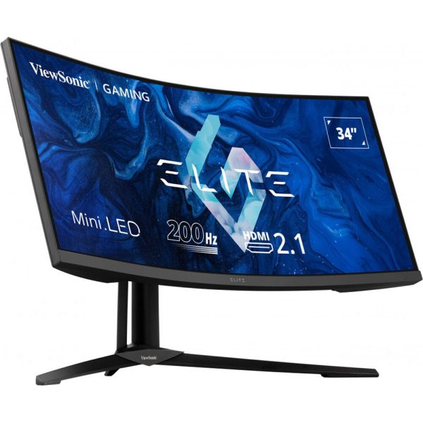 ViewSonic Elite 34  1440p 200Hz, Mini LED, USB CCurved Gaming Monitor - Certified Refurbished Online Hot Sale