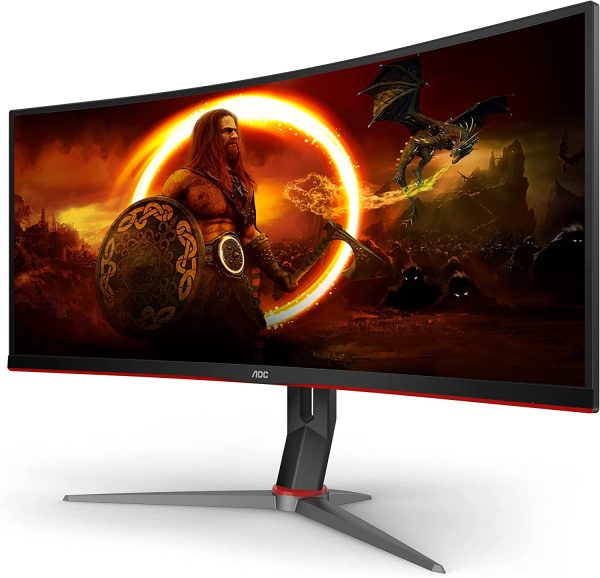 AOC 34  3440 x 1440 144Hz Ultrawide Curved Monitor - Certified Refurbished For Sale