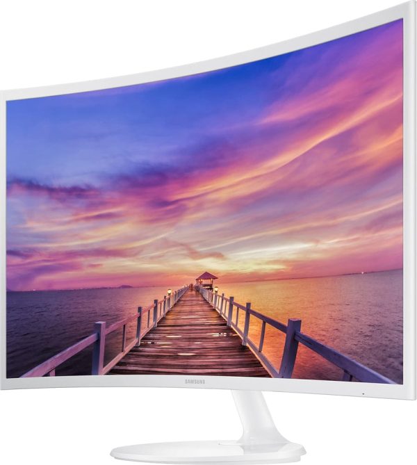 Samsung 27  CF391 Curved LED Monitor, White - Certified Refurbished Fashion