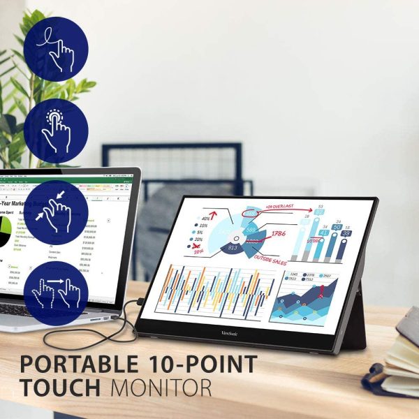 ViewSonic 16  16:9 Portable Multi-Touch IPS Monitor - Certified Refurbished For Cheap