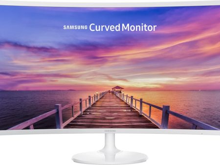 Samsung 27  CF391 Curved LED Monitor, White - Certified Refurbished Fashion