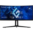 ViewSonic Elite 34  1440p 200Hz, Mini LED, USB CCurved Gaming Monitor - Certified Refurbished Online Hot Sale