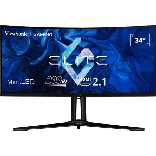 ViewSonic Elite 34  1440p 200Hz, Mini LED, USB CCurved Gaming Monitor - Certified Refurbished Online Hot Sale