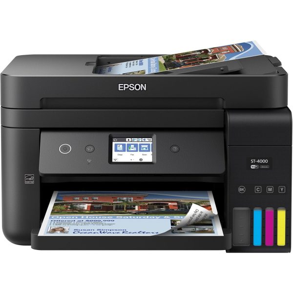 Epson C11CG19202 Workforce Eco-Tank Series ST-4000 Inkjet Multifunction Copier - Printer - Scanner - Certified Refurbished Online